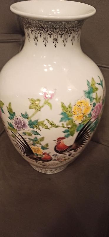 gizemli kutu amazon: Məhsul: Dekorativ metal dəst – böyük servis sinisi və 2 ədəd şüşə qab — 7