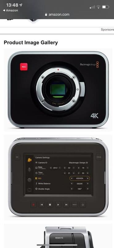 Videomüşahidə: Blackmagic Design Cinema Camera Blackmagic Production Camera 4K EF — 1