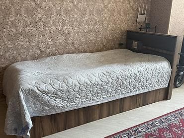 Təknəfərlik çarpayı, Bazalı, Matras ilə, Siyirməsiz