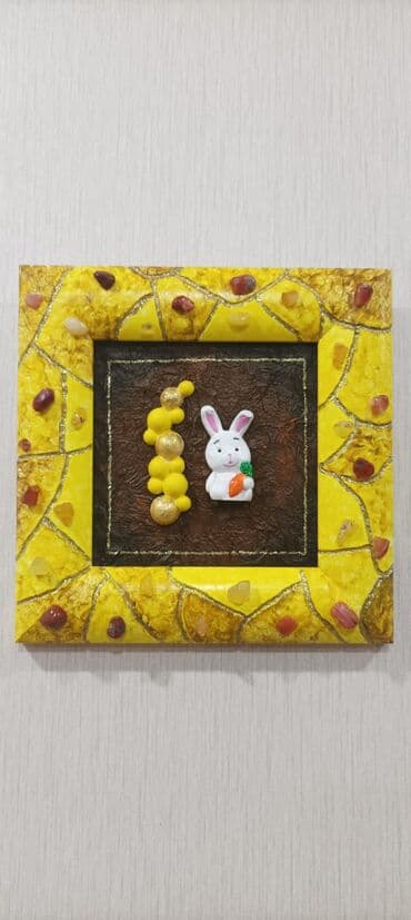 usaq otagi ucun aboylar: Картина для интерьера детской, авторская работа с элементами — 4