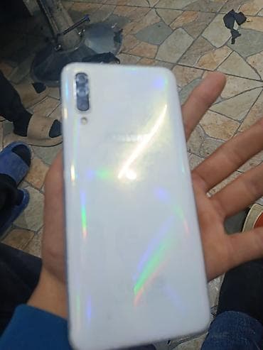 ekran a50: Samsung Galaxy A50, rəng - Ağ, Barmaq izi — 1
