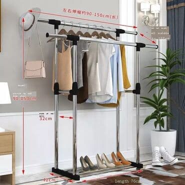 вешалка стойка для одежды напольная в икеа: Paslanmayan poladdan paltar asılqanı DL-202. Güclü Paslanmayan — 2