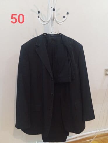 Klassik qara kişi kostyumu - Rəng: qara - Komplekt: pencək + şalvar -