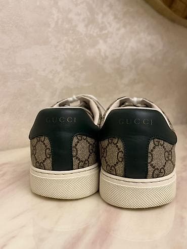 Gucci Ace kişi/kadın krossovkaları - Model: Gucci Ace - Material: GG — 2