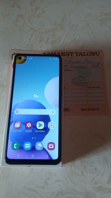 телефон fly ds169: Samsung Galaxy A21S, 128 ГБ, цвет - Синий, Гарантия, Отпечаток пальца, Две SIM карты — 5