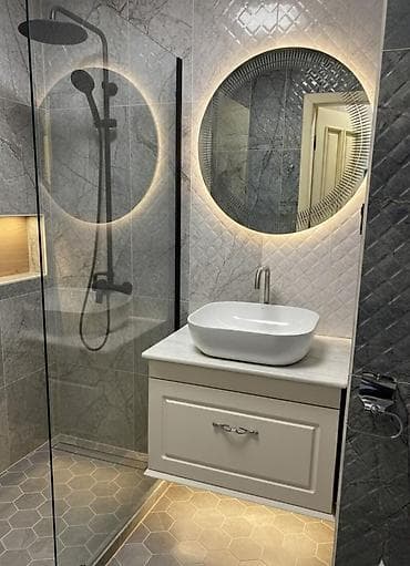229₼ Moydadır satılır Üstü mermer Güzgünün arxası Led işıqla