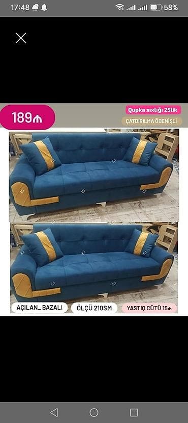 divan tek: Divan, Yeni, Açılan, Bazalı, Parça, Ödənişli çatdırılma — 1