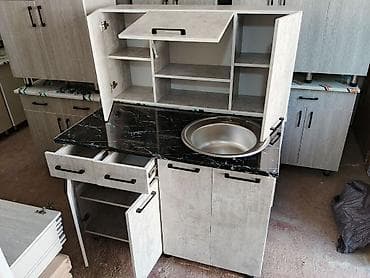 parca dolablar: Mətbəx üçün hazır dolab və moyka dəstləri - Material: rütubətə — 4