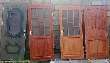 ev giris qapilari: Taxta giriş/qapı panelləri - Material: massiv ağac və kompozit taxta — 1