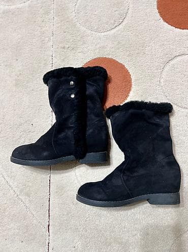 qadın sapaşkiləri: Qısaboğaz, Ölçü: 37, rəng - Qara, İşlənmiş — 3