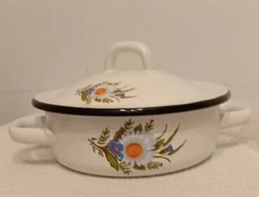 mantı qazanı: Qazan, rəng - Ağ, Paslanmayan polad — 3