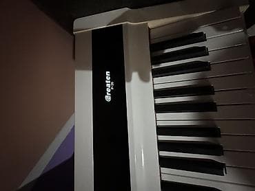 gitara akustik: Greaten P-20 rəqəmsal piano – ağ korpuslu, stendlə birlikdə — 2