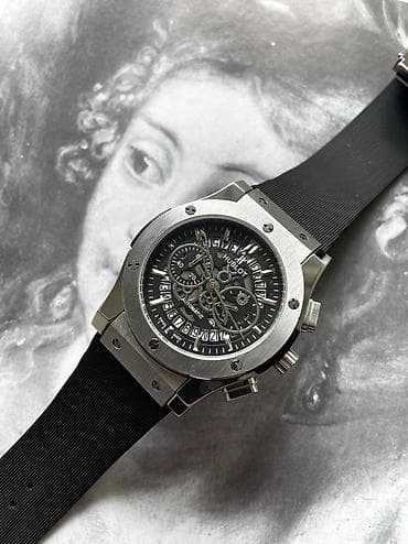 mf saat: İşlənmiş, Qol saatı, Hublot, rəng - Boz — 1