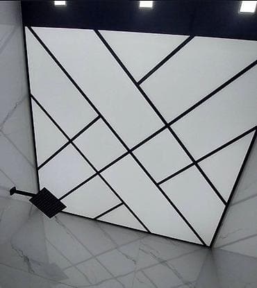 Asma tavanlar: Asma tavan, Şüşə, Suyadavamlı, Ödənişli quraşdırma — 2