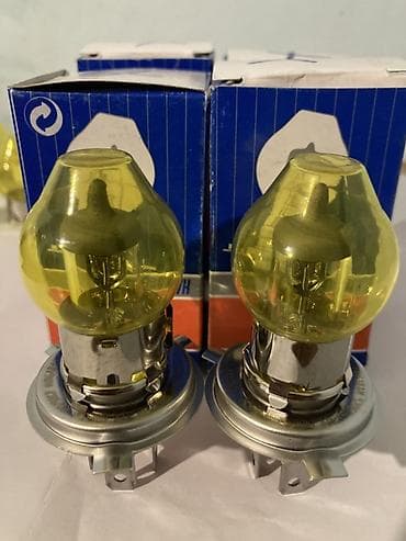 ucuz kask: Sarı şüşəli halogen far lampaları dəsti Ariginal Sarı Soskalar; — 2