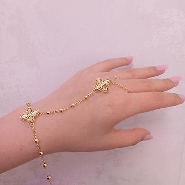 ✨ Zərif qızılı rəng əl zənciri (qolbaq + üzük) 💫 Çox eleqant və fərqli lalafo.az -da ✨ Zərif qızılı rəng əl zənciri (qolbaq + üzük) 💫 Çox eleqant və fərqli