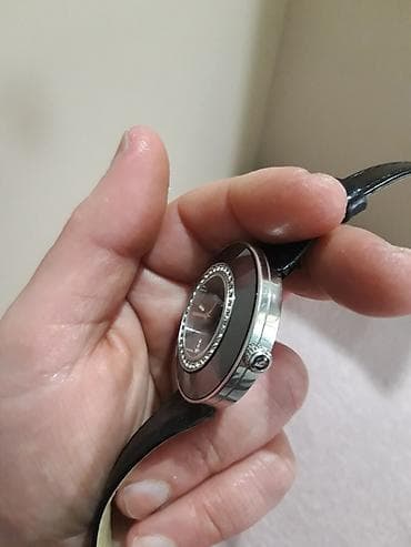 Zərgərlik əşyaları: İşlənmiş, Qol saatı, Swarovski, rəng - Qara — 6