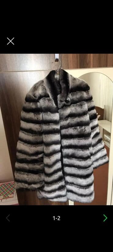 баку седерек шубы: Qadın kürkü – zolaqlı dizayn - Model: qısa palto/kürk - Rəng — 2