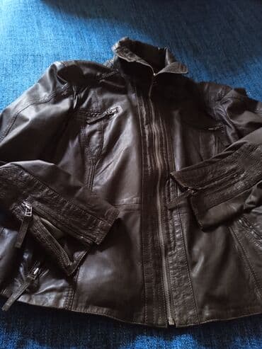 женские бомберы: Dəri kurtka, Bershka, XL — 2