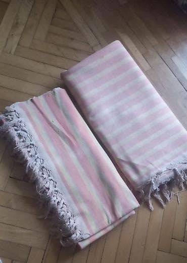 Balışlar, yastıqlar: Çimərlik İşlənmiş rəng - Çəhrayı Pambıq Dəsmal, Ünvandan götürmə — 3