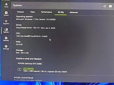 oyun notbuk: Gaming PC Komputer yalniz dest satilir monitornan biryerde. RTX 5060 — 2