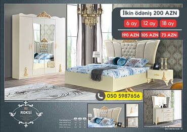 шкаф купе: 2 односпальные кровати, Шкаф, Трюмо, 2 тумбы, Азербайджан, Новый — 8