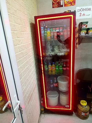 eynək vitrin: Ticarət üçün vitrin tipli içki soyuducusu 185 sm hündürlük 60sm eni — 1