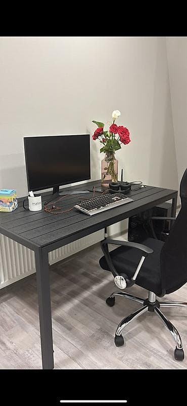 makiyaj stolu: Kompüter masası, Açılmayan, Metal, Dördbucaq masa — 4