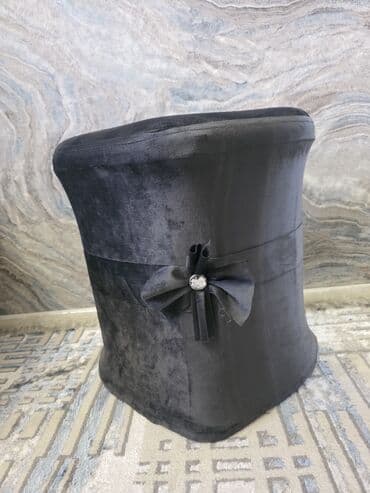 piano stulu: Yeni, Pufik oturacaq, Vеlur parça, rəng - Qara — 2