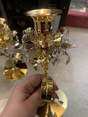 ritual şamlar: QUTUDA İŞLƏNMƏMİŞ‼️‼️‼️ Crystal Temptations şamdan dəsti - Brend — 6