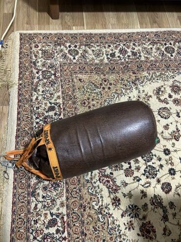 idman kaskı: Boks üçün asılqan kisə (punching bag) - Material: süni dəri üzlük — 2