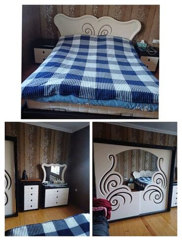 sumqayit ikinci el: Yataq dəsti satılır 650₼. Yaxşı vəziyyətdədir. Matrası var.Ünvan — 1