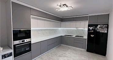 rels işıqlar: Sifarişlə mətbəx dəsti, Özü çəkən petlələr, Mat laminat — 2