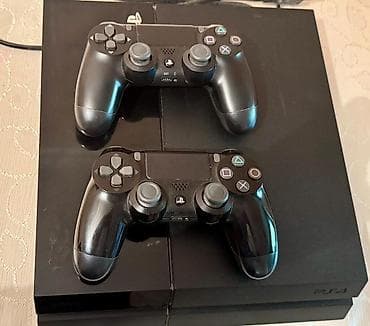 yamaha dinamik: Sony PlayStation 4 (PS4) – orijinal model, qara rəng. Komplekt: - PS4 — 2