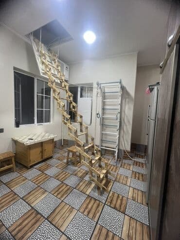 memar ecemi kiraye: 4 otag - Zal: Geniş və işıqlı otaq, kristal lüstrlü asma tavan — 8