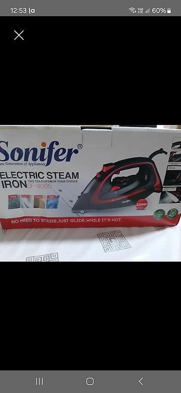 Sonifer SF-9065 elektrik buxarlı ütü - Güc: 2200W – sürətli qızdırma lalafo.az -da Sonifer SF-9065 elektrik buxarlı ütü - Güc: 2200W – sürətli qızdırma