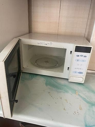 Mikrodalğalı soba Samsung, Ayrıca dayanan, Mikrodalğalar ilə, rəng - Ağ, İşlənmiş