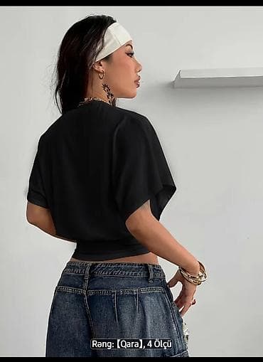daniel wellington saat: Qadın qısa top – yarasa qol, elastik bel - Model: qısa kəsimli top — 4