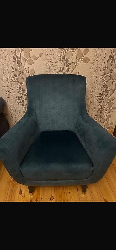 tek guzgu: Kreslo, Vеlur parça, Kredit yoxdur — 2