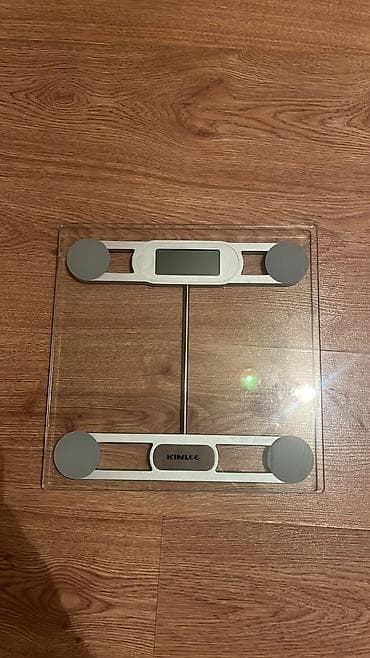 KINLEE elektron tərəzi - Şüşə platformalı, nazik və müasir dizayn -