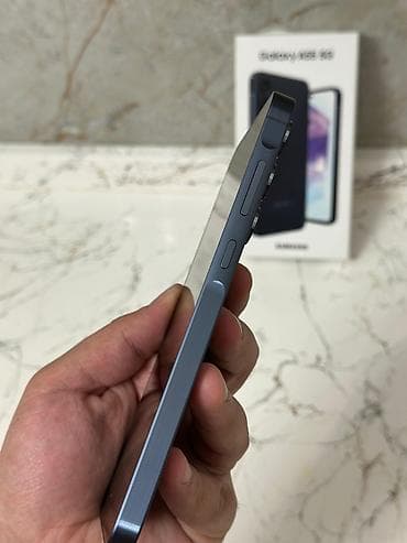 fly 3 sim: Samsung Galaxy A55, 128 GB, rəng - Göy, Barmaq izi — 4