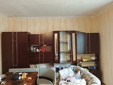 Qonaq otağı üçün bölməli mebel divarı - Rəng: tünd qəhvəyi (wenge