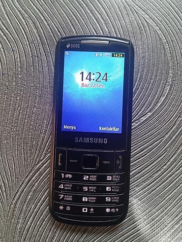 Samsung GT-C3110, rəng - Qara, İki sim kartlı