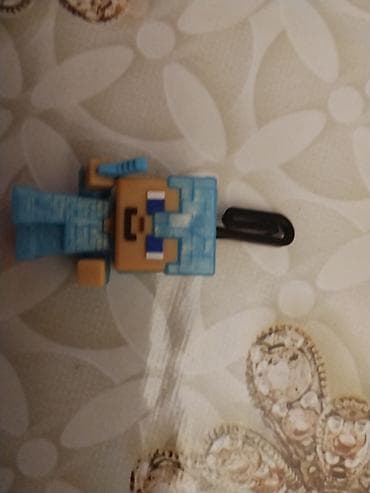 Oyuncaqlar: Minecraft temalı mini fiqur dəsti - 2 ədəd kiçik plastik fiqur: mavi — 1