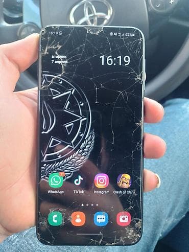 samsung usb: Samsung Galaxy A10, rəng - Qara, Qırıq — 1