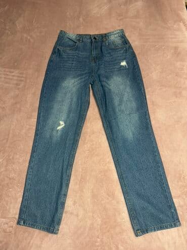 qadın şərfləri: Qadınlar üçün 2 ədəd cins şalvar dəsti 1) Mavi basic straight/carıq — 2