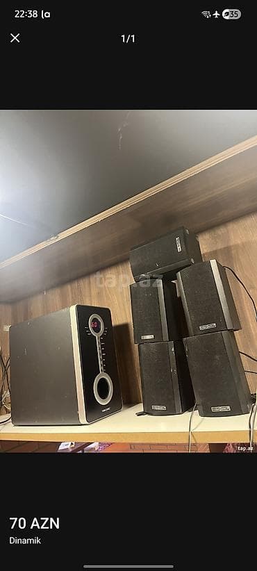 Kolonka, Növ - Ev kinoteatrı üçün, rəng - Qara