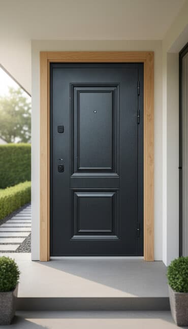 işlənmiş dəmir qapi: Yeni Giriş qapısı 100x210 sm Petlə ilə, Rayonlara çatdırılma, Pulsuz çatdırılma — 1