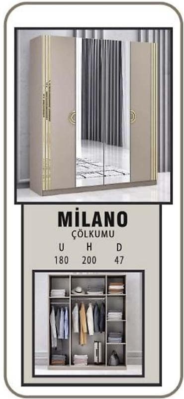 Milano paltar şkafı,dolab,qarderob Fabrik istehsalı mebellərin topdan