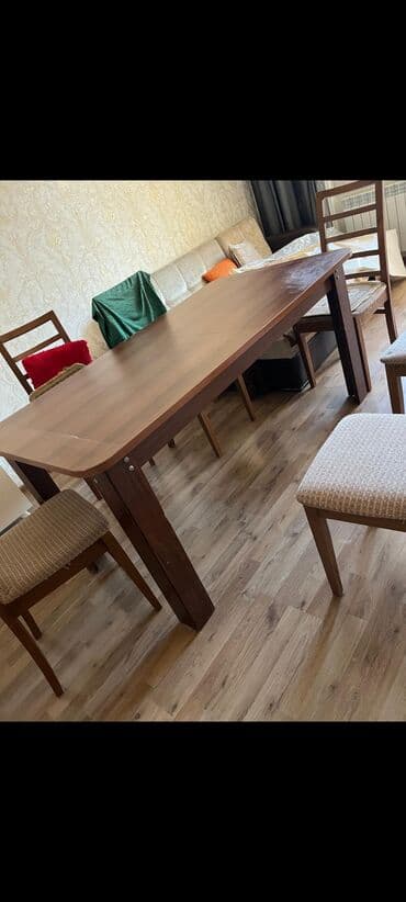 Masalar: Qonaq masası, Açılmayan, Taxta, Dördbucaq masa — 2